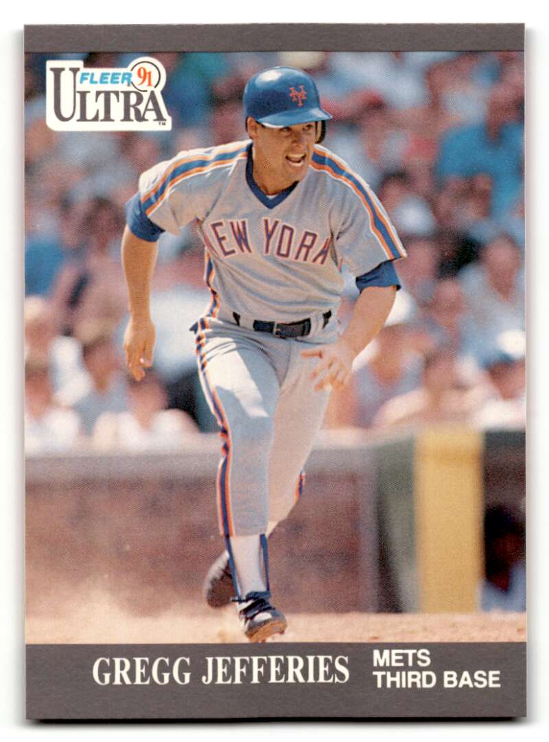 1991 Ultra #221 Gregg Jefferies    New York Mets Baseball Cards EX/NM