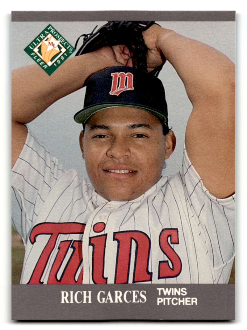 1991 Ultra #378 Rich Garces    Minnesota Twins Baseball Cards EX/NM