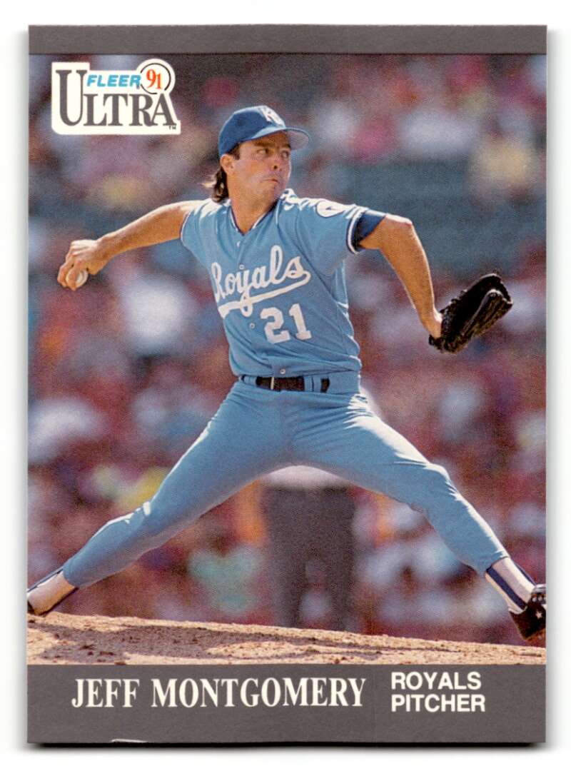 1991 Ultra #153 Jeff Montgomery    Kansas City Royals Baseball Cards EX/NM