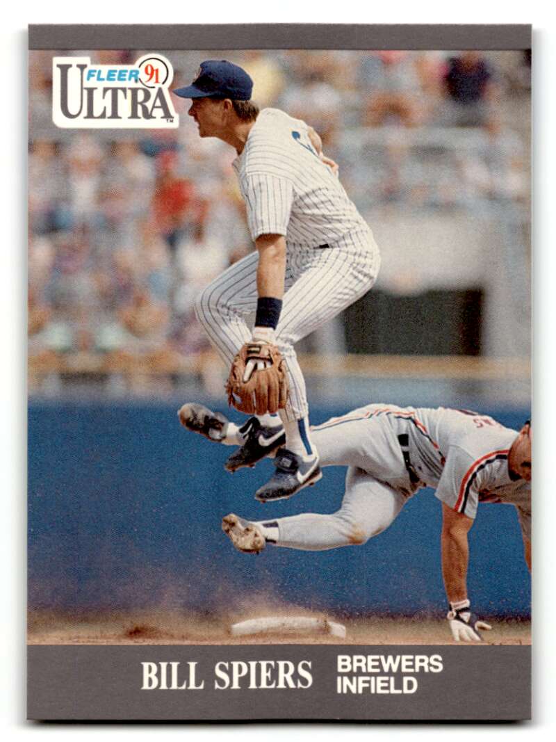 1991 Ultra #181 Bill Spiers    Milwaukee Brewers Baseball Cards EX/NM