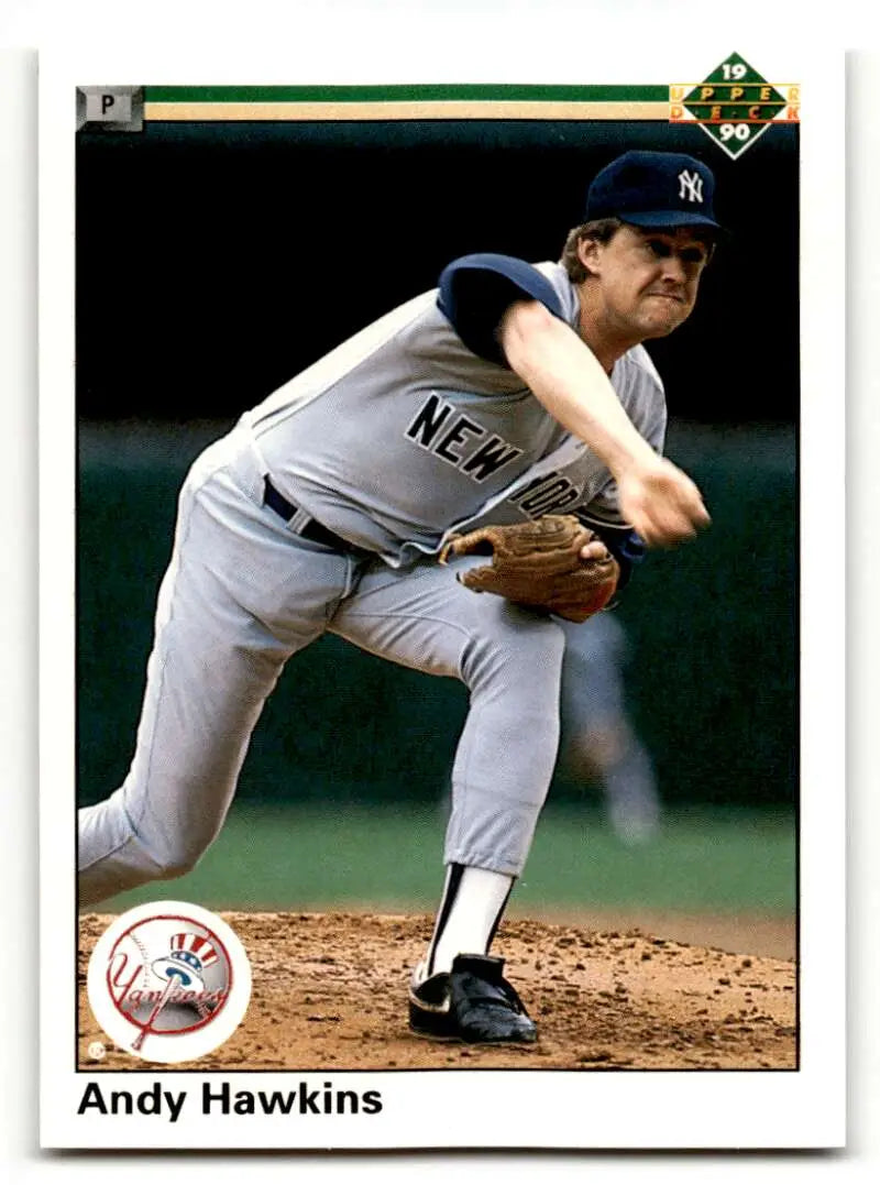 1990 Upper Deck #339 Andy Hawkins    New York Yankees Baseball Cards EX/NM