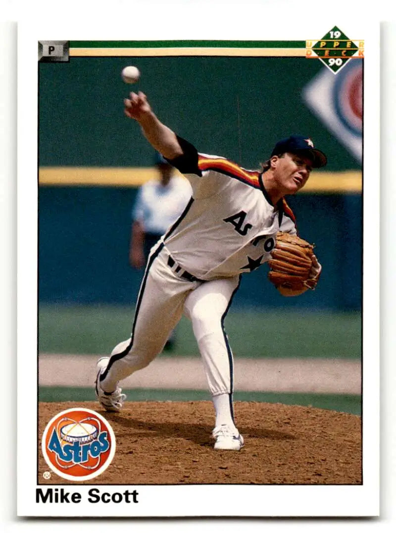 1990 Upper Deck #125 Mike Scott    Houston Astros Baseball Cards EX/NM
