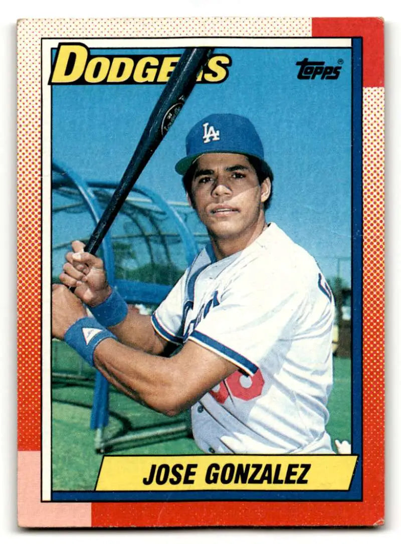1990 Topps #98 Jose Gonzalez    Los Angeles Dodgers Baseball Cards EX/NM