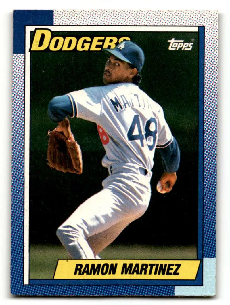 1990 Topps #62 Ramon Martinez    Los Angeles Dodgers Baseball Cards EX/NM