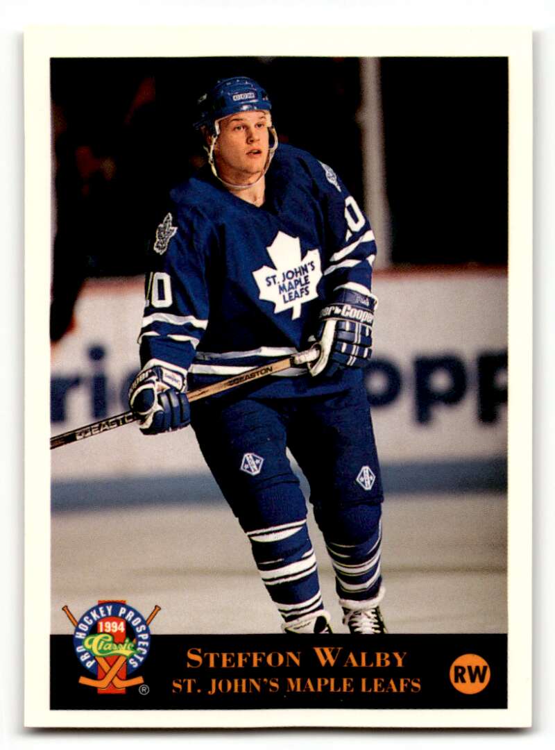 1994 Classic Pro Prospects #97 Steffon Walby    St. John's Maple Leafs Hockey Cards NM Near Mint