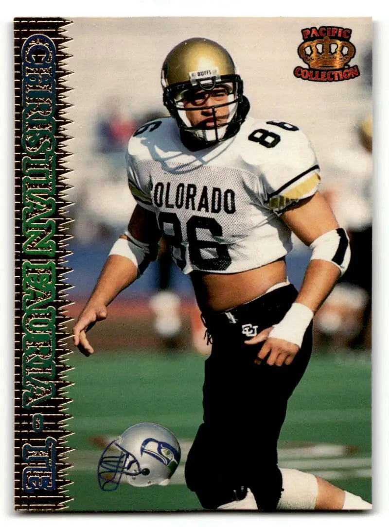 1995 Pacific #371 Christian Fauria    Seattle Seahawks Football Cards NM Near Mint