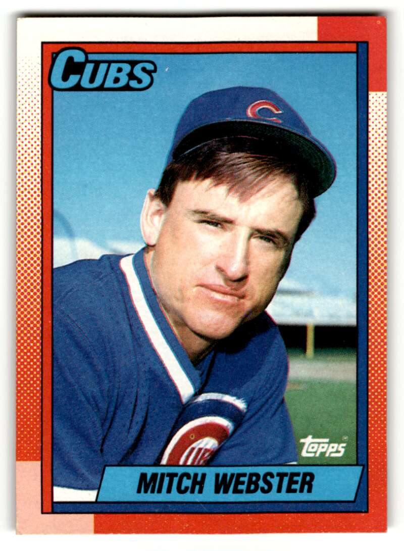 1990 Topps #502 Mitch Webster    Chicago Cubs Baseball Cards EX/NM