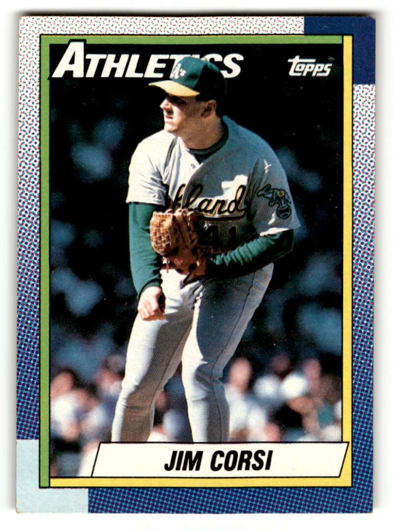 1990 Topps #623 Jim Corsi    Oakland Athletics Baseball Cards EX/NM