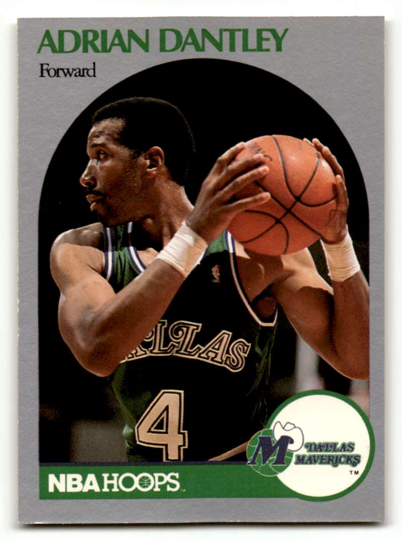 1990 Hoops #83 Adrian Dantley    Dallas Mavericks Basketball Cards NM Near Mint