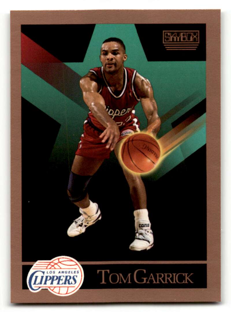 1990 SkyBox #126 Tom Garrick    Los Angeles Clippers Basketball Cards NM Near Mint