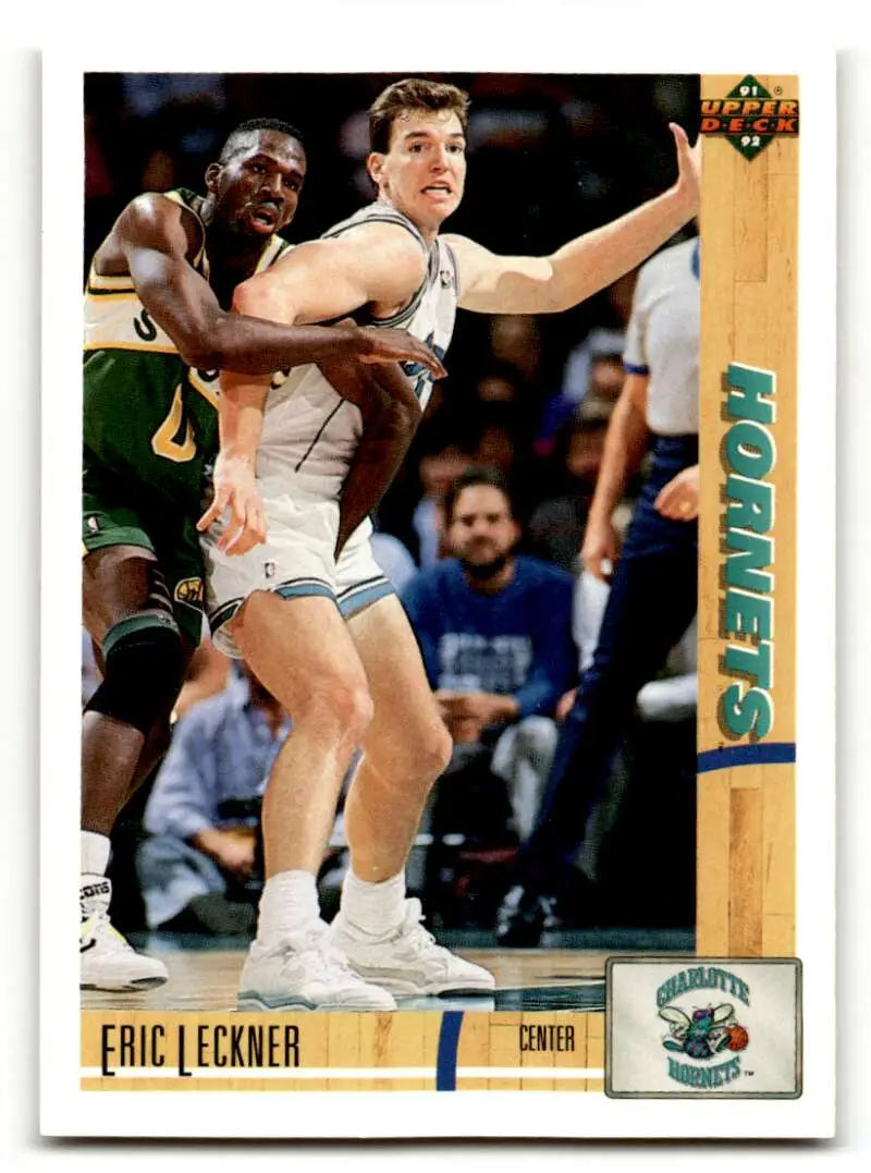 1991 Upper Deck #204 Eric Leckner    Charlotte Hornets Basketball Cards NM Near Mint