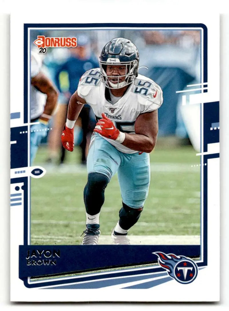 2020 Donruss #250 Jayon Brown    Tennessee Titans Football Cards NM Near Mint