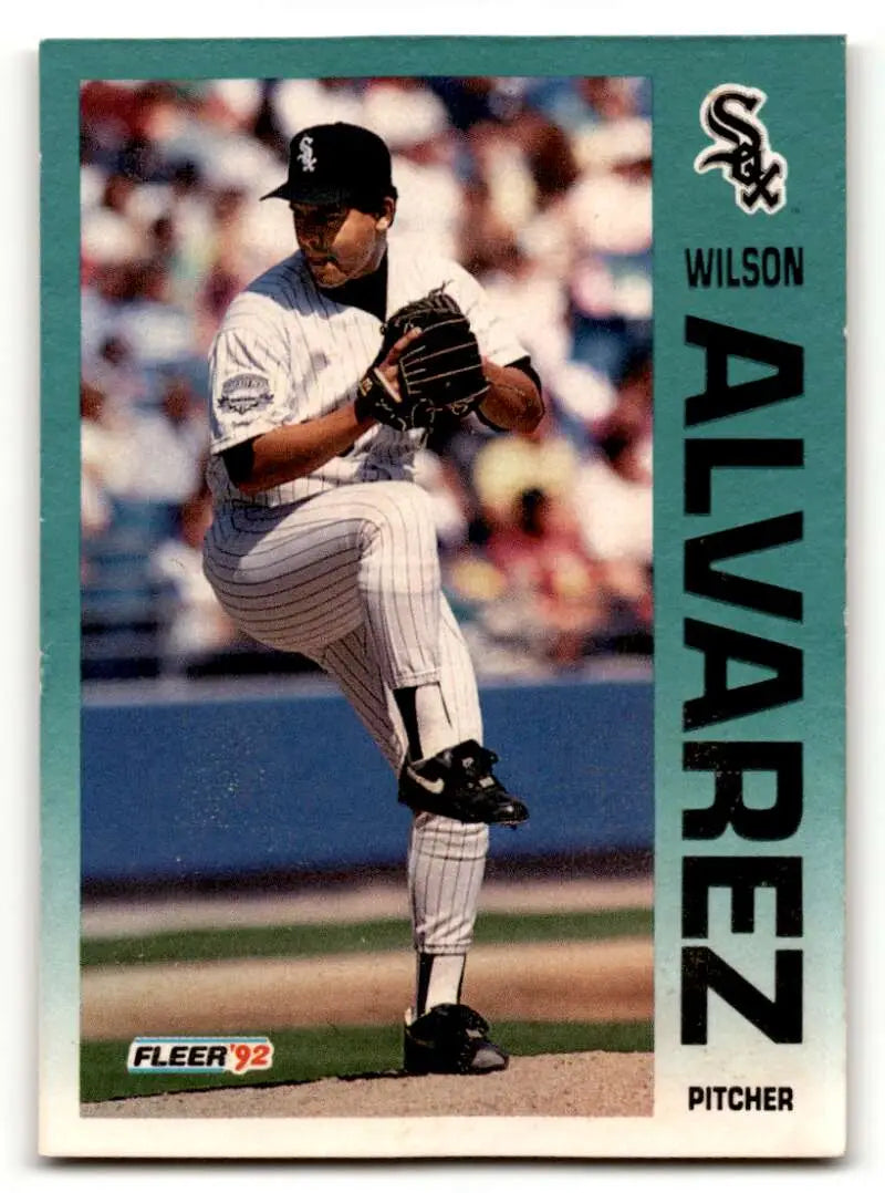 1992 Fleer #74 Wilson Alvarez    Chicago White Sox Baseball Cards EX/NM