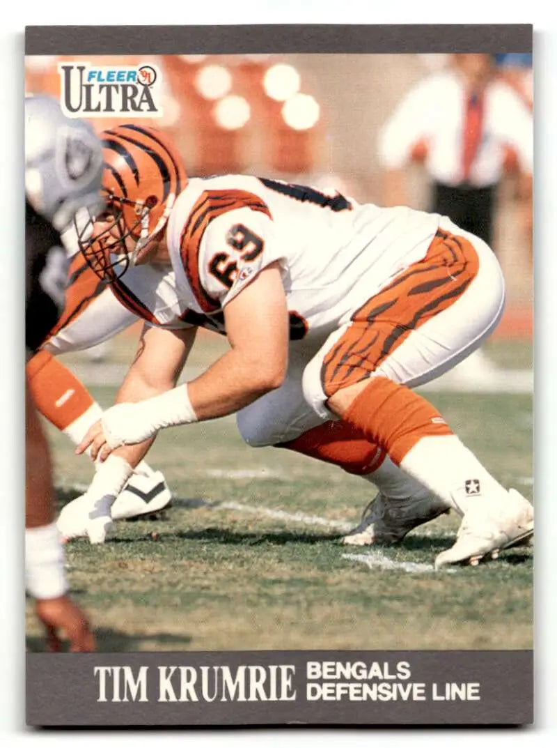 1991 Ultra #19 Tim Krumrie    Cincinnati Bengals Football Cards NM Near Mint