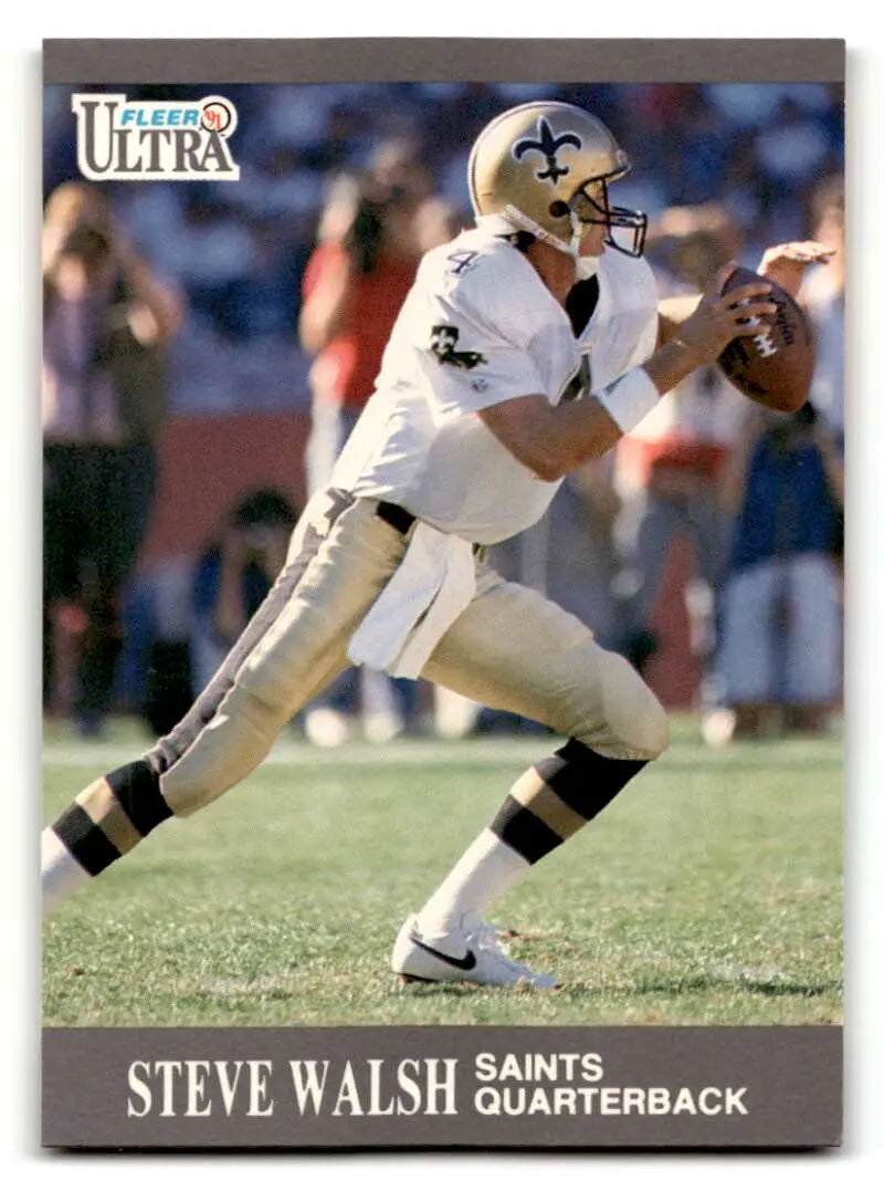 1991 Ultra #213 Steve Walsh    New Orleans Saints Football Cards NM Near Mint