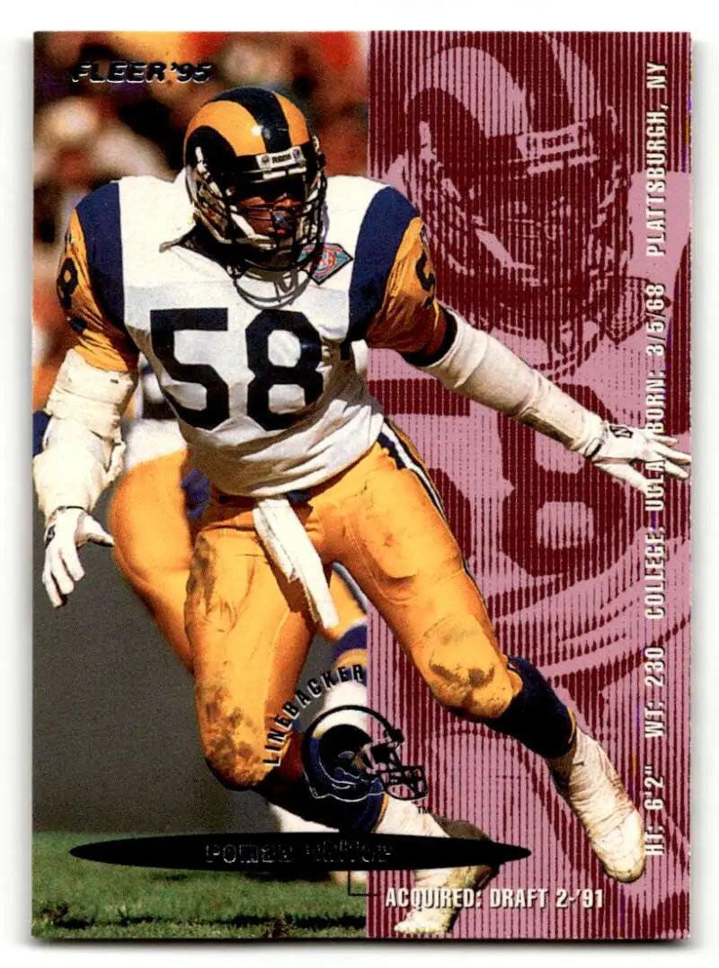 1995 Fleer #210 Roman Phifer    St. Louis Rams Football Cards NM Near Mint