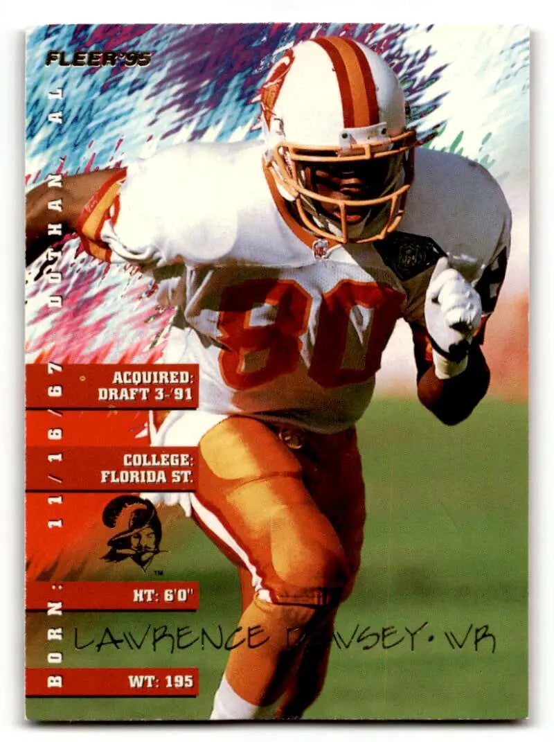 1995 Fleer #369 Lawrence Dawsey    Tampa Bay Buccaneers Football Cards NM Near Mint