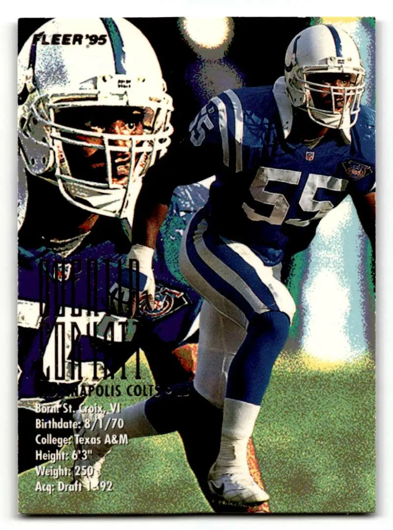 1995 Fleer #160 Quentin Coryatt    Indianapolis Colts Football Cards NM Near Mint