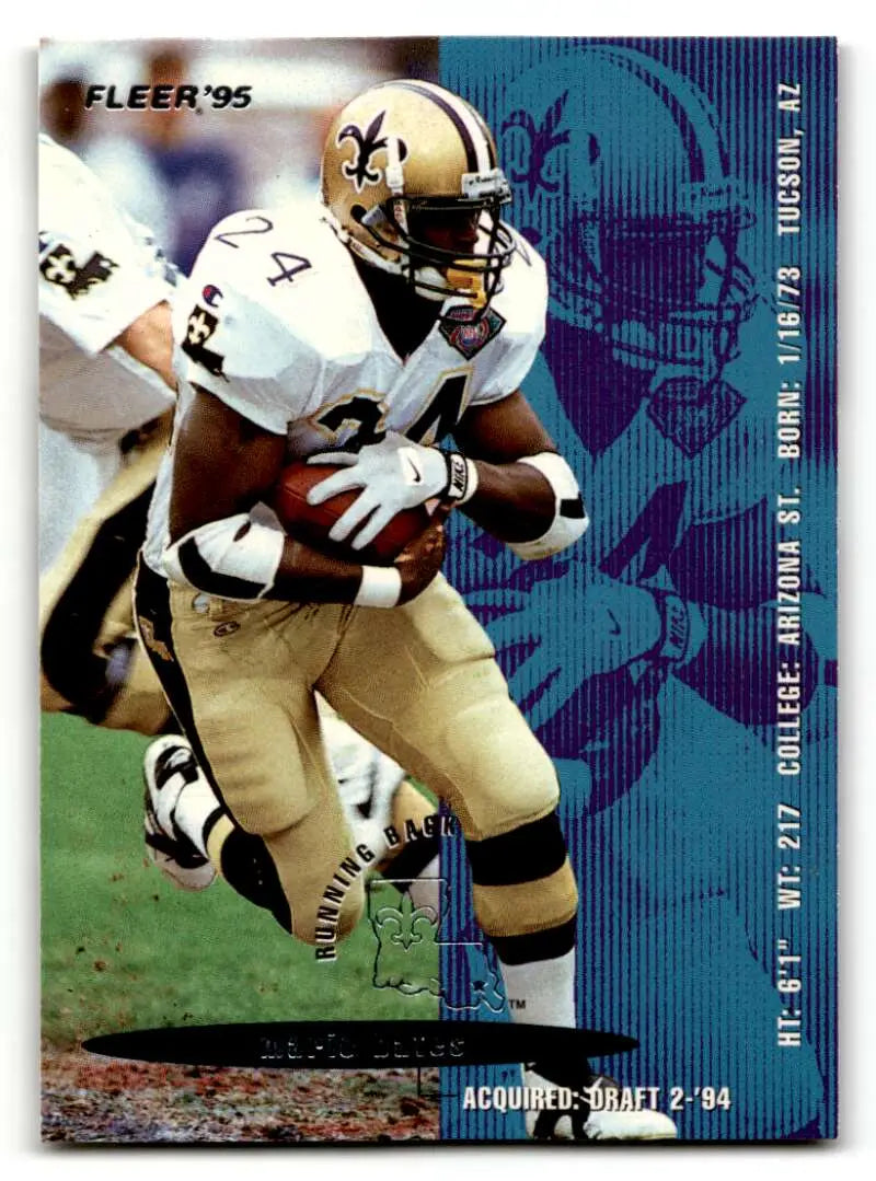 1995 Fleer #260 Mario Bates    New Orleans Saints Football Cards NM Near Mint