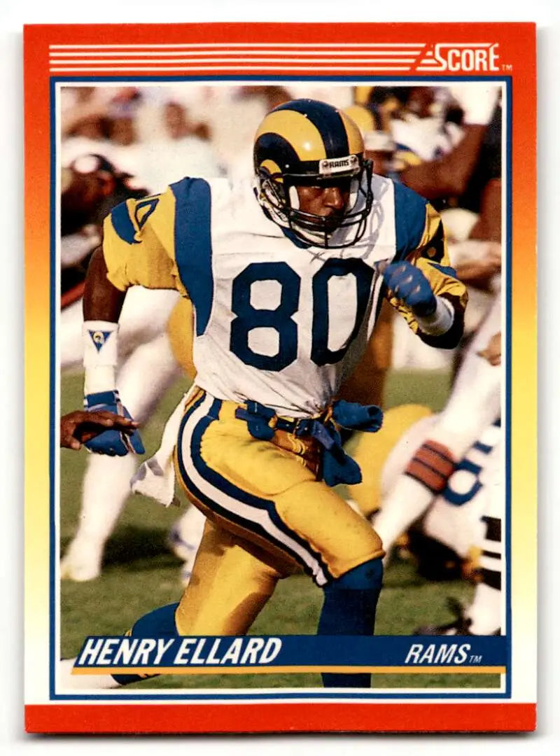 1990 Score #225 Henry Ellard    Los Angeles Rams Football Cards EX/NM