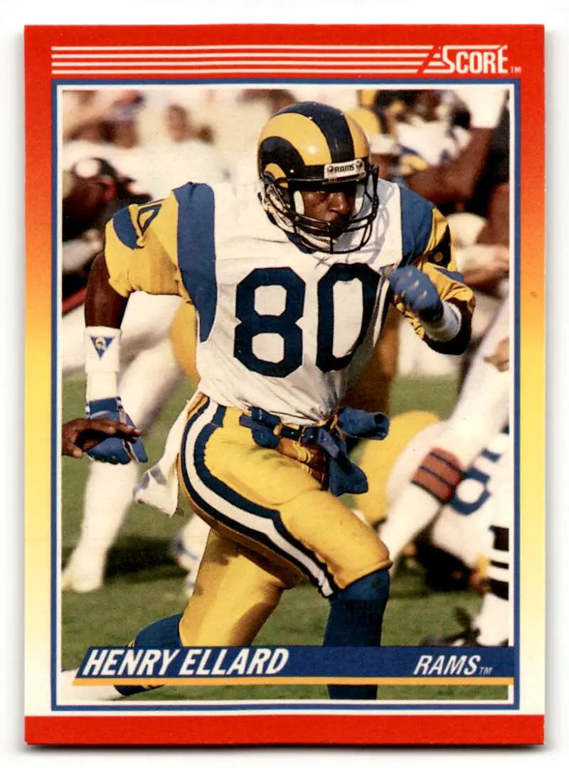 1990 Score #225 Henry Ellard    Los Angeles Rams Football Cards EX/NM