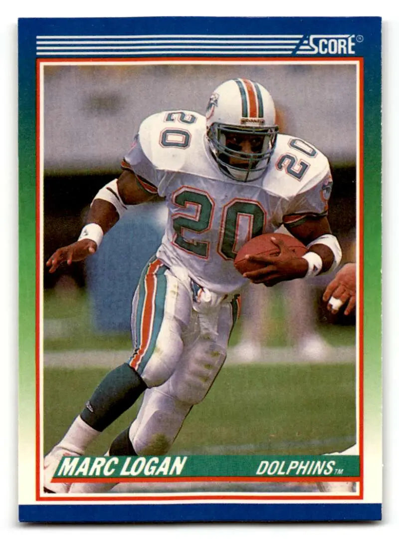 1990 Score #336 Marc Logan    Miami Dolphins Football Cards EX/NM
