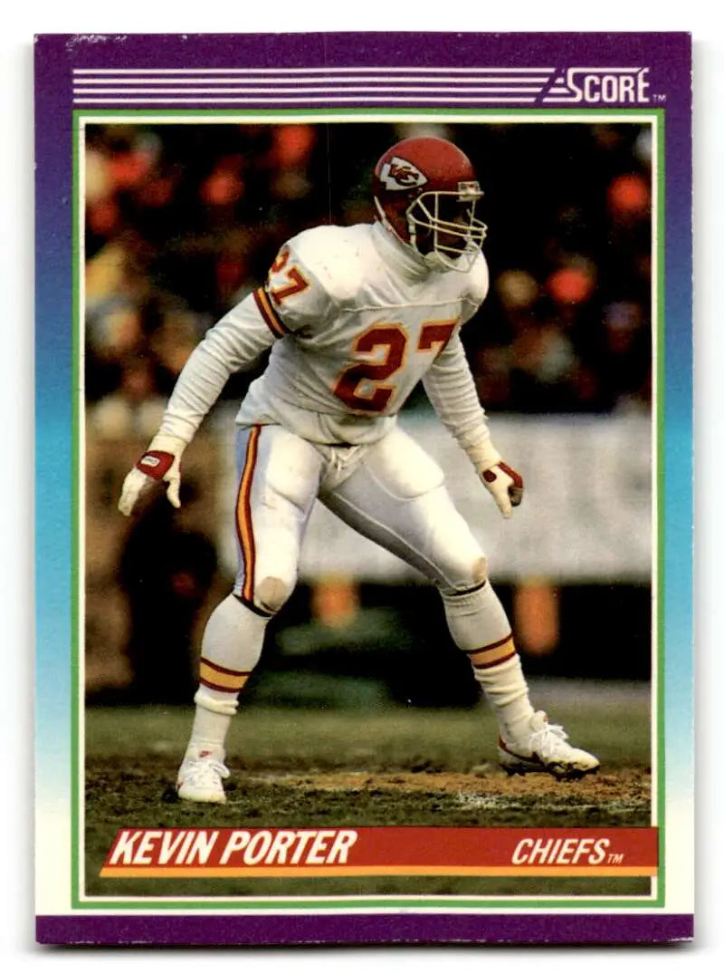 1990 Score #194 Kevin Porter    Kansas City Chiefs Football Cards EX/NM