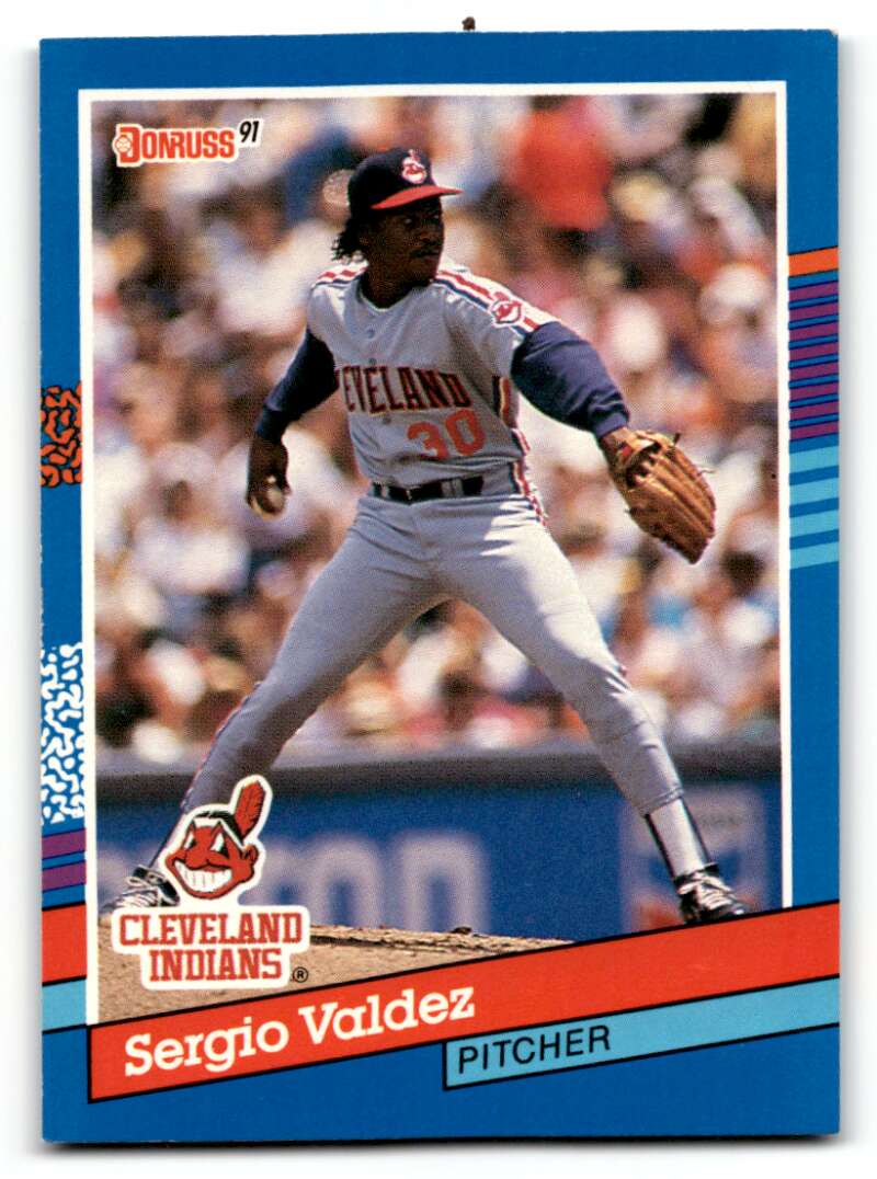 1991 Donruss #344 Sergio Valdez    Cleveland Indians Baseball Cards EX/NM