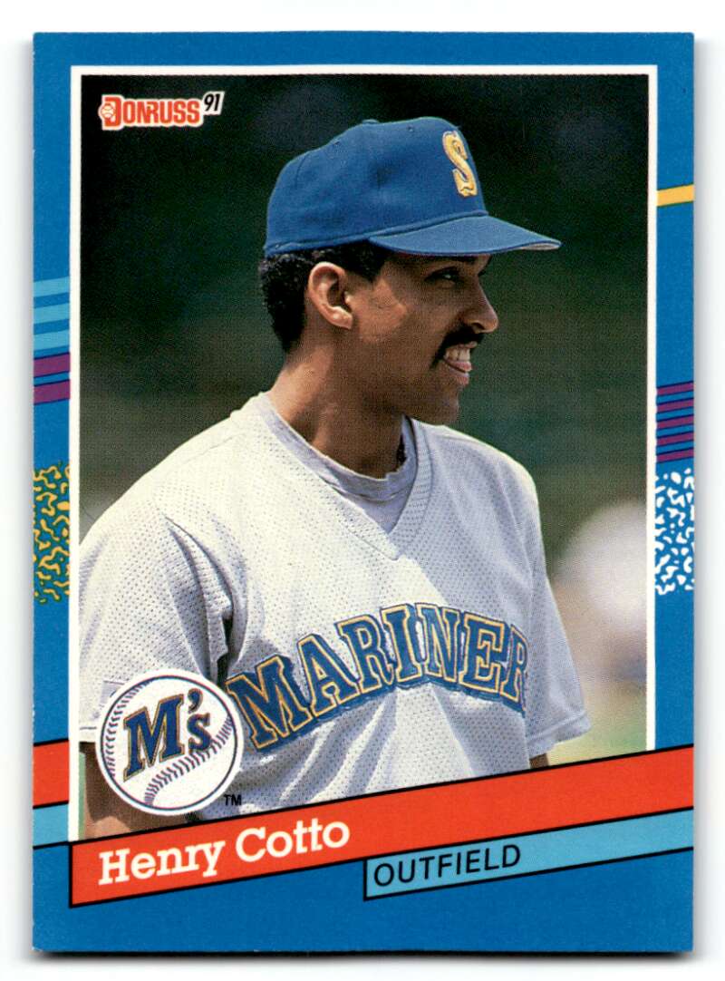 1991 Donruss #343 Henry Cotto    Seattle Mariners Baseball Cards EX/NM