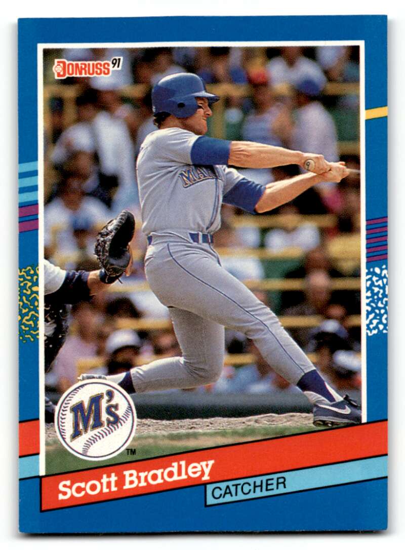 1991 Donruss #287 Scott Bradley    Seattle Mariners Baseball Cards EX/NM