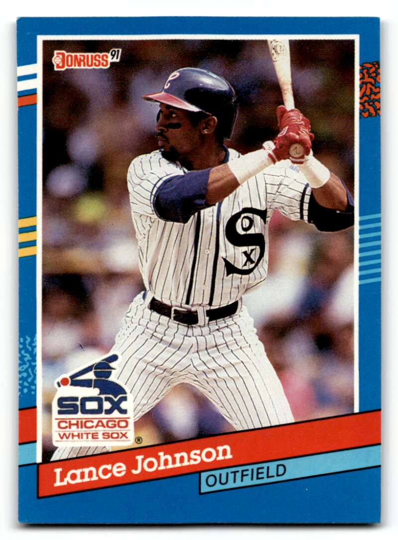 1991 Donruss #259 Lance Johnson    Chicago White Sox Baseball Cards EX/NM