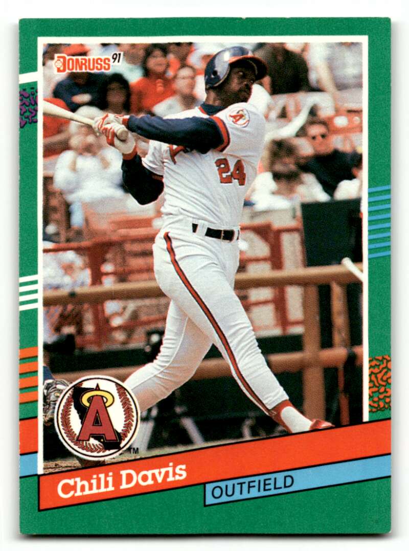 1991 Donruss #580 Chili Davis    California Angels Baseball Cards EX/NM