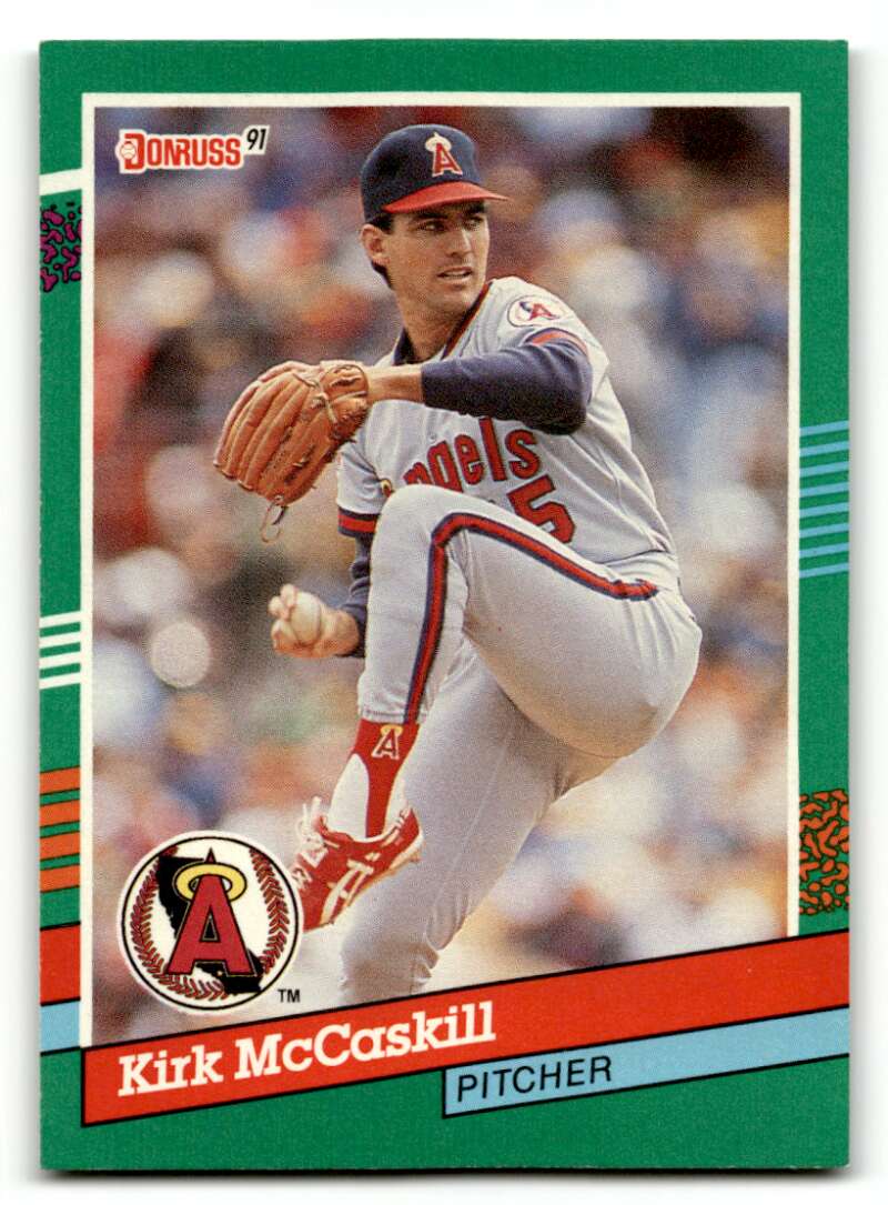 1991 Donruss #637 Kirk McCaskill    California Angels Baseball Cards EX/NM