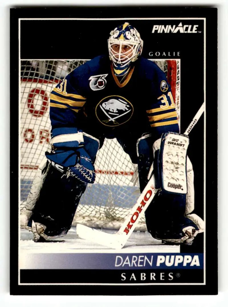 1992 Pinnacle #327 Daren Puppa Sabres Hockey Cards EX/NM