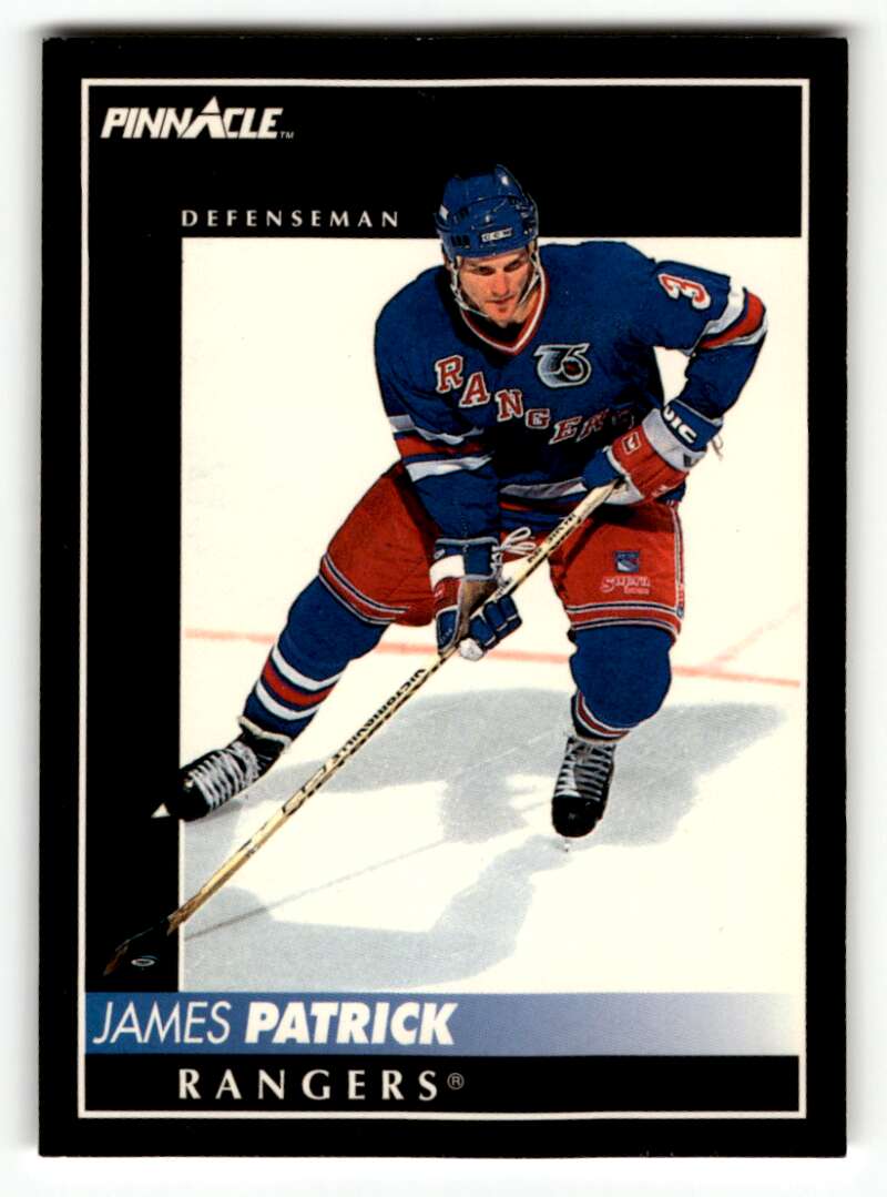 1992 Pinnacle #140 James Patrick New York Rangers Hockey Cards EX/NM