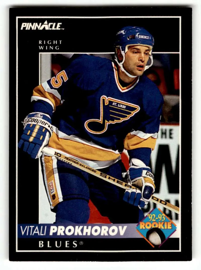 1992 Pinnacle #404 Vitali Prokhorov St. Louis Blues Hockey Cards EX/NM