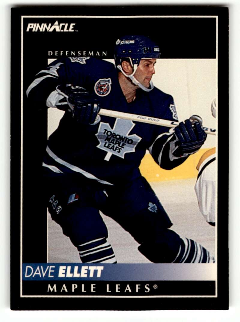 1992 Pinnacle #273 Dave Ellett    Maple Leafs Hockey Cards EX/NM