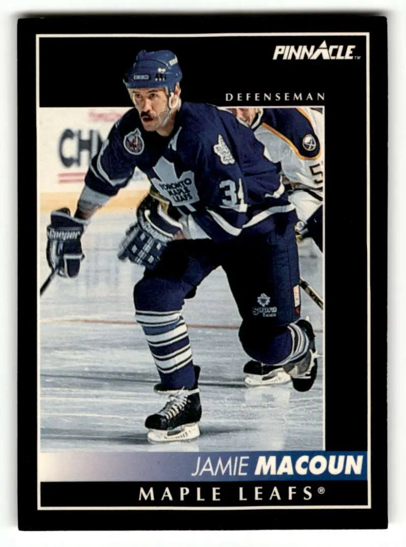 1992 Pinnacle #294 Jamie Macoun    Maple Leafs Hockey Cards EX/NM