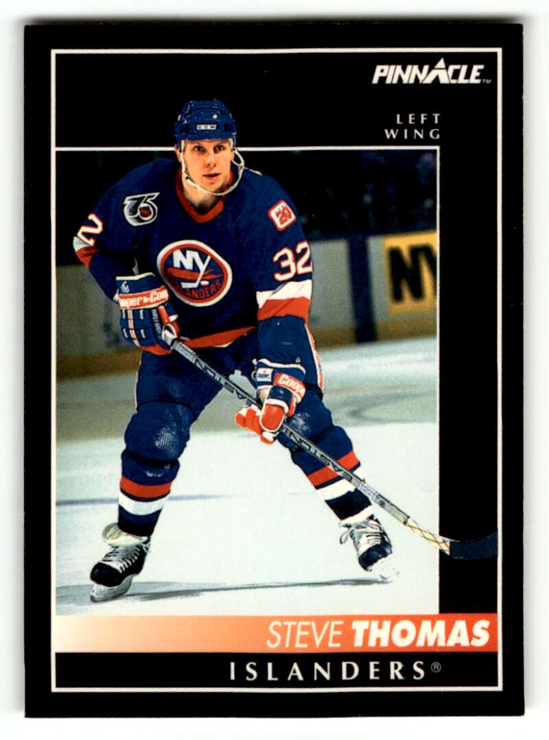 1992 Pinnacle #128 Steve Thomas    Islanders Hockey Cards EX/NM