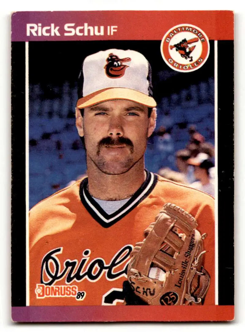1989 Donruss #406 Rick Schu    Baltimore Orioles Baseball Cards EX/NM
