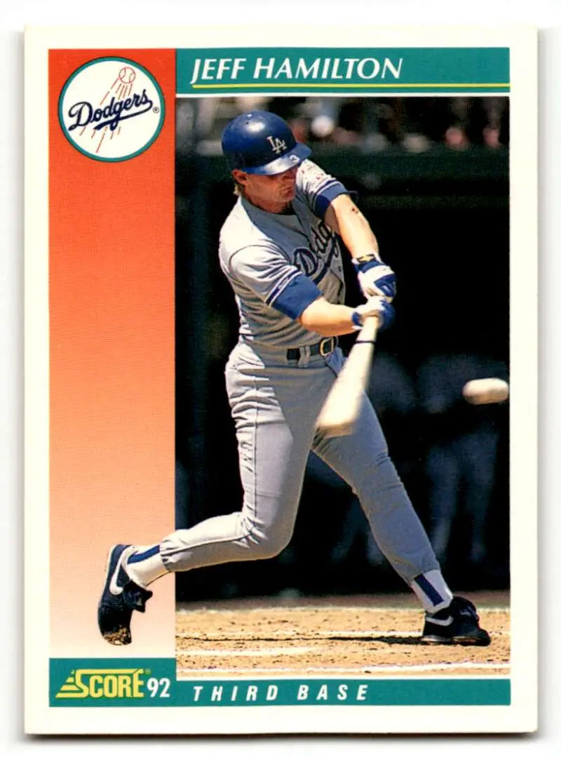 1992 Score #684 Jeff Hamilton    Los Angeles Dodgers Baseball Cards EX/NM
