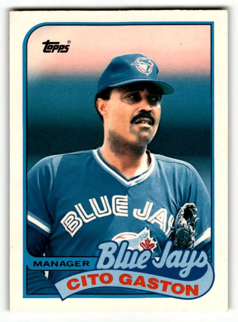 1989 Topps Traded #36T Cito Gaston    Toronto Blue Jays Baseball Cards EX/NM