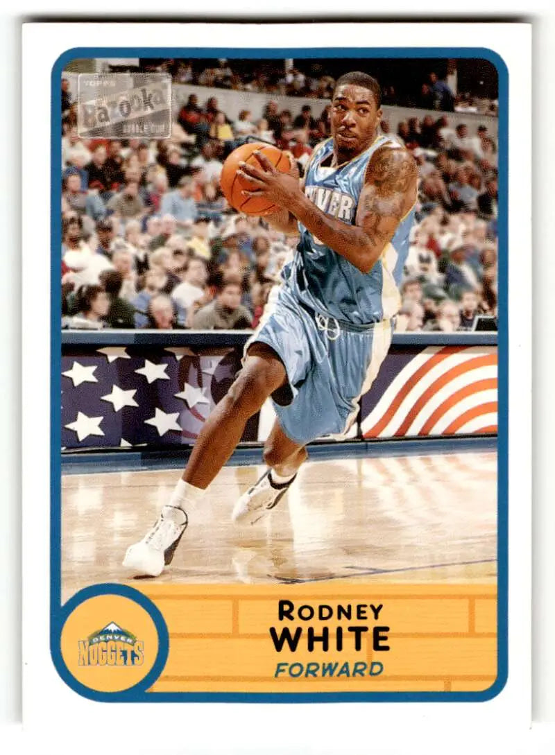 2003 Bazooka #208 Rodney White    Denver Nuggets Basketball Cards EX/NM