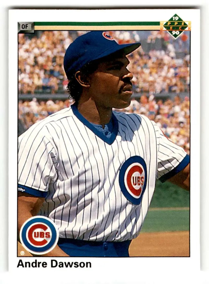 1990 Upper Deck #357 Andre Dawson    Chicago Cubs Baseball Cards EX/NM