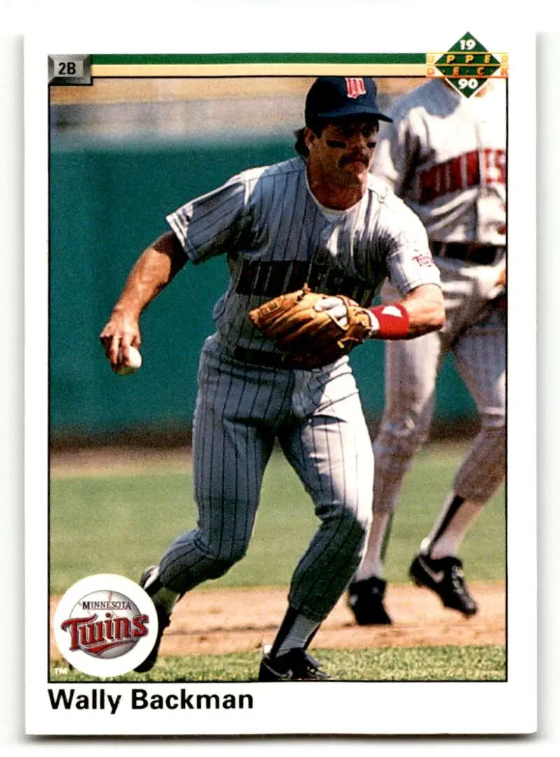 1990 Upper Deck #158 Wally Backman    Minnesota Twins Baseball Cards EX/NM
