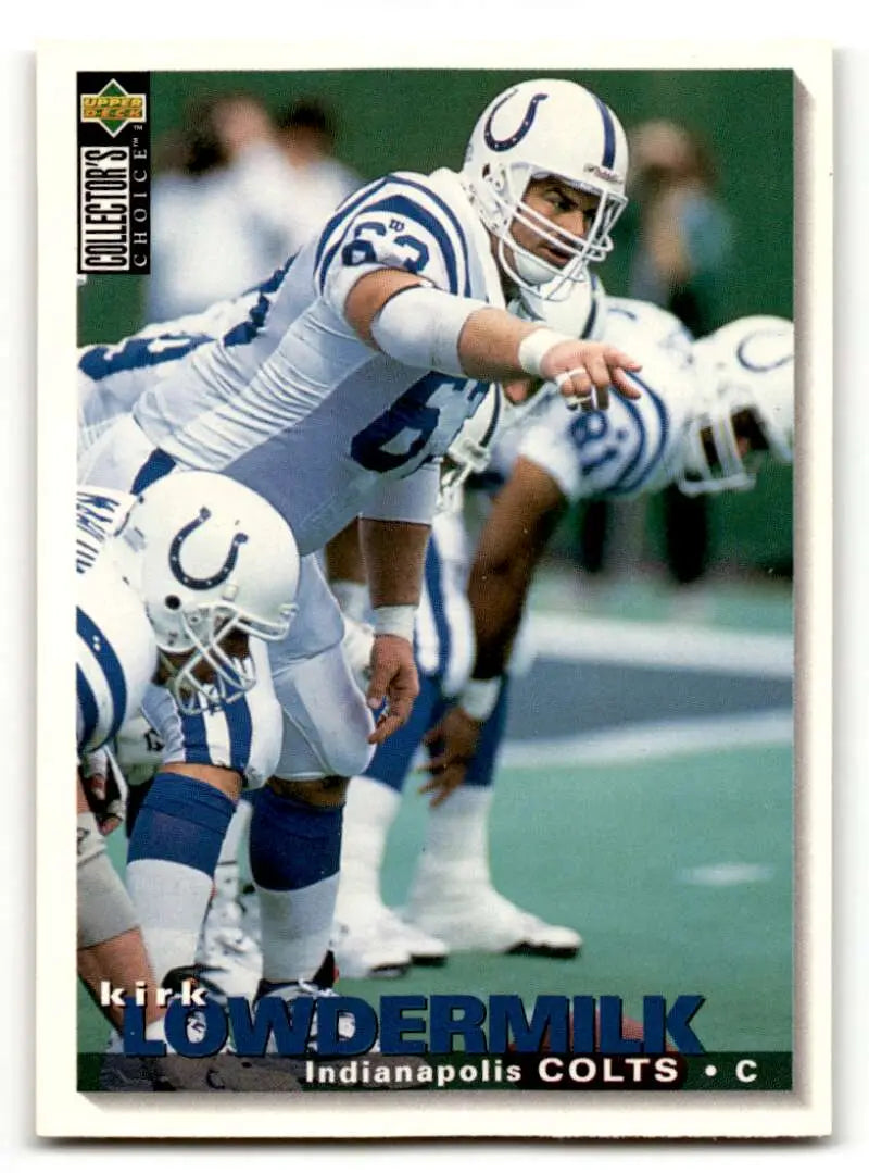 1995 Collector's Choice #304 Kirk Lowdermilk    Indianapolis Colts Football Cards EX/NM