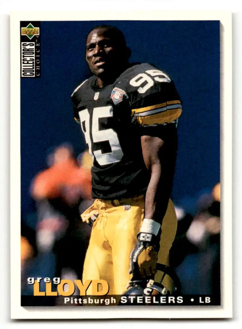 1995 Collector's Choice #227 Greg Lloyd    Pittsburgh Steelers Football Cards EX/NM