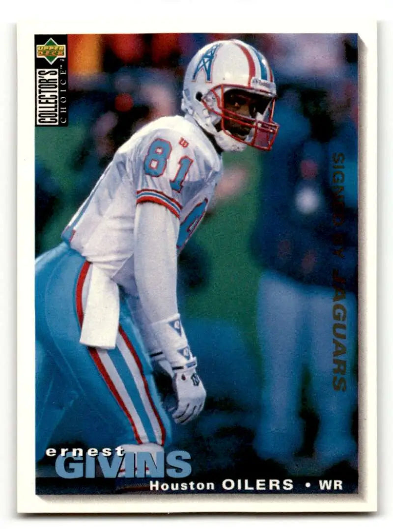 1995 Collector's Choice #226 Ernest Givins    Jacksonville Jaguars Football Cards EX/NM