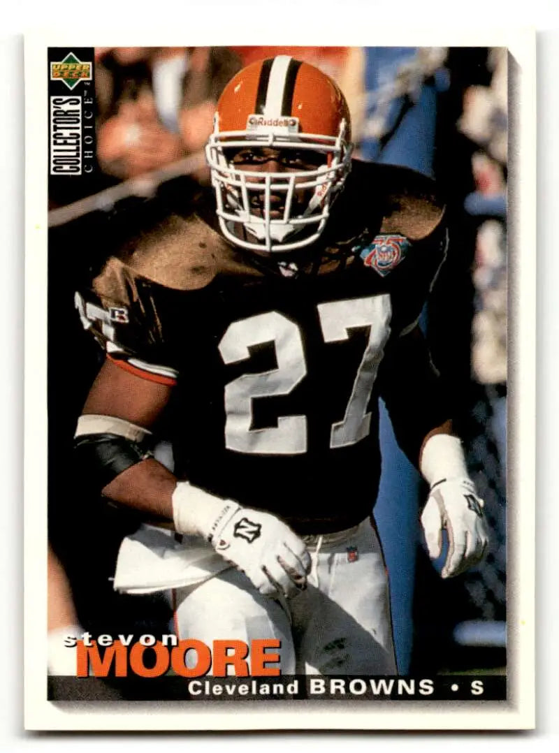 1995 Collector's Choice #225 Stevon Moore    Cleveland Browns Football Cards EX/NM