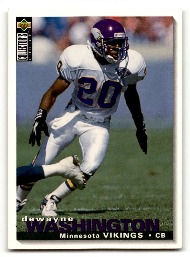 1995 Collector's Choice #322 Dewayne Washington    Minnesota Vikings Football Cards EX/NM